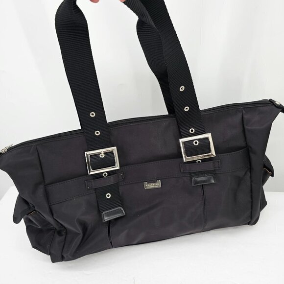 Kenneth Cole Reaction Black Nylon Tote Bag. - Picture 1 of 10